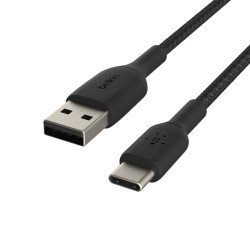 Belkin CAB002BT0MBK câble USB 0,15 m USB A USB C Noir Belkin CAB002BT0MBK câble USB 0,15 m USB A USB C Noir