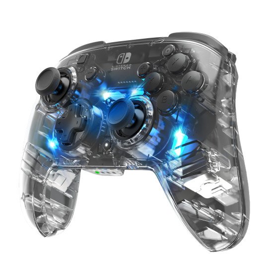 PDP Afterglow Noir, Transparent Manette de jeu Analogique/Numérique Nintendo Switch, Nintendo Switch Lite, Nintendo Switch OLED