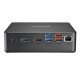 Shuttle XPC Nano PC NC40U, Intel Celeron 7305U, 1x HDMI, 1x DP,1xUSB-C/DP, 6x USB3.2, 1x 2.5" bay, 2x M.2, 1x LAN, RAID, fonctionnement permanent 24/7, attaches VESA