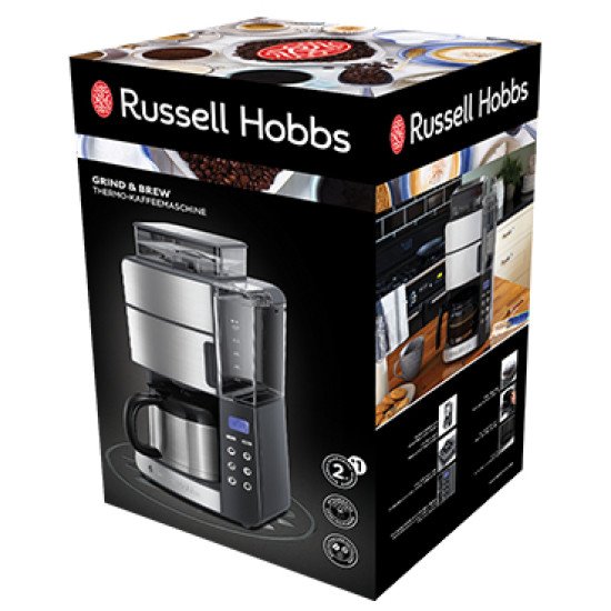 Russell Hobbs Grind and Brew Thermal Carafe Entièrement automatique Machine à café 2-en-1 1 L