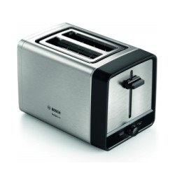 Bosch TAT5P420DE grille-pain 2 part(s) 970 W Noir, Argent Bosch TAT5P420DE grille-pain 2 part(s) 970 W Noir, Argent