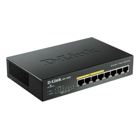 D-Link DGS-1008P Switch Gigabit Ethernet