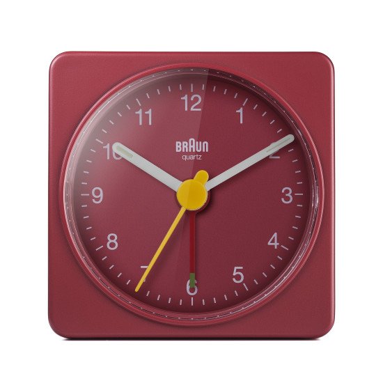 Braun BC02R réveille-matin Réveil à quartz Rouge