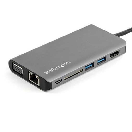 StarTech.com DKT30CHVAUSP station d'accueil Avec fil USB 3.2 Gen 1 (3.1 Gen 1) Type-C Noir, Gris