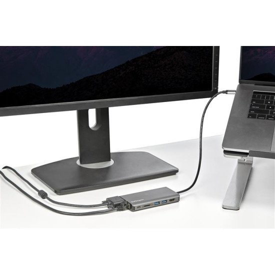 StarTech.com DKT30CHVAUSP station d'accueil Avec fil USB 3.2 Gen 1 (3.1 Gen 1) Type-C Noir, Gris