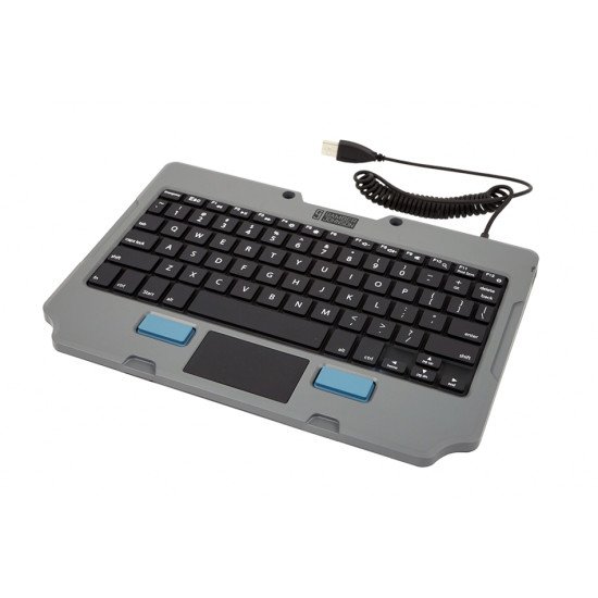 Gamber-Johnson 7160-1449-00 clavier pour tablette Noir, Gris USB QWERTY Anglais américain
