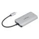 Targus ACH228 USB-C 2x USB-A+2x USB-C Argent