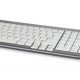 BakkerElkhuizen UltraBoard 960 Standard Compact clavier USB AZERTY Belge Gris, Blanc
