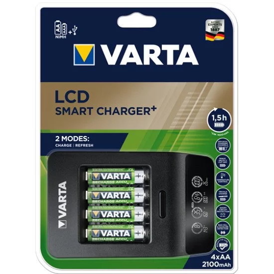 Varta LCD SMART CHARGER+ Pile domestique Secteur Varta LCD SMART CHARGER+ Pile domestique Secteur
