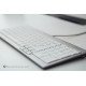 BakkerElkhuizen UltraBoard 960 Standard Compact clavier USB QWERTY Gris, Blanc