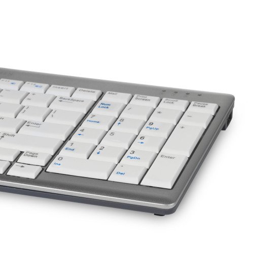 BakkerElkhuizen UltraBoard 960 Standard Compact clavier USB QWERTY Gris, Blanc