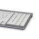 BakkerElkhuizen UltraBoard 960 Standard Compact clavier USB QWERTY Gris, Blanc