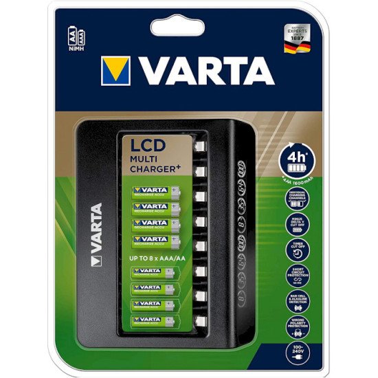 Varta LCD Multi Charger+ Pile domestique Secteur