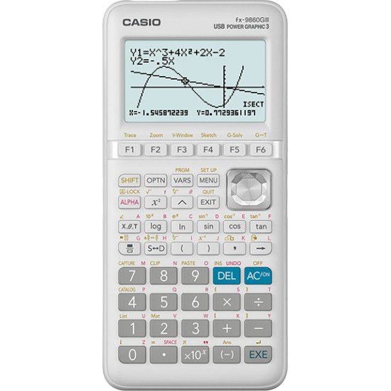 Casio FX-9860GIII calculatrice Poche Calculatrice graphique Blanc