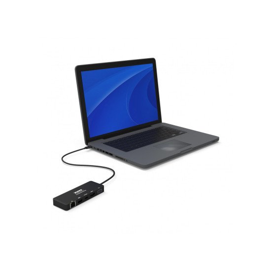 Port Designs 901909 station d'accueil USB 3.2 Gen 1 (3.1 Gen 1) Type-C Noir