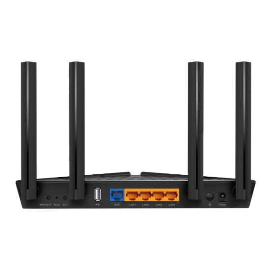 TP-LINK AX1800 routeur sans fil Bi-bande (2,4 GHz / 5 GHz) Gigabit Ethernet Noir