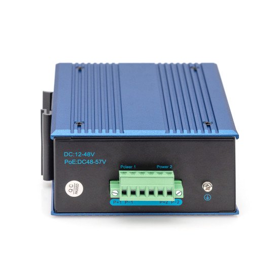 Digitus Commutateur industriel 4+2 ports Gigabit Ethernet PoE