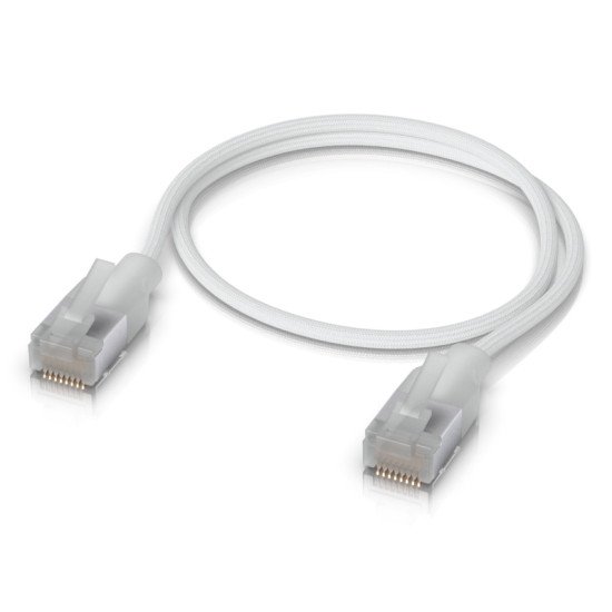 Ubiquiti UACC-Cable-Patch-EL-C6A-0.3M-W câble de réseau Translucide, Blanc 0,3 m Cat6a Ubiquiti UACC-Cable-Patch-EL-C6A-0.3M-W câble de réseau Translucide, Blanc 0,3 m Cat6a
