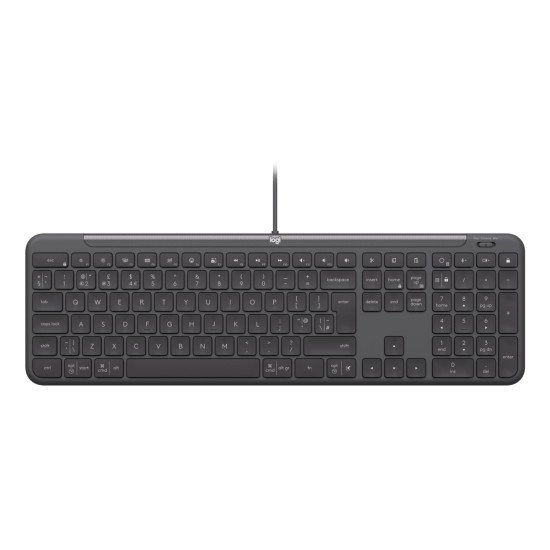 Logitech Signature Slim Combo MK620 for Business clavier Souris incluse Bureau USB QWERTY Anglais britannique Graphite