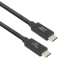 ACT Câble USB4 20Gbps 240W USB Type-C, certifié USB-IF, 2 mètres ACT Câble USB4 20Gbps 240W USB Type-C, certifié USB-IF, 2 mètres