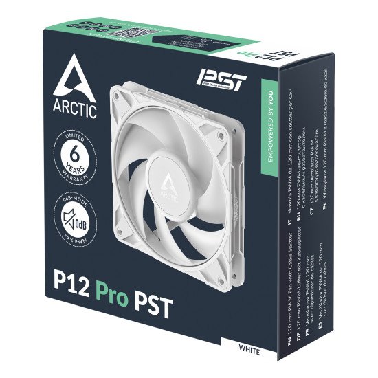ARCTIC Freezer P12 Pro PST (White) Boitier PC Ventilateur 12 cm Blanc 1 pièce(s)