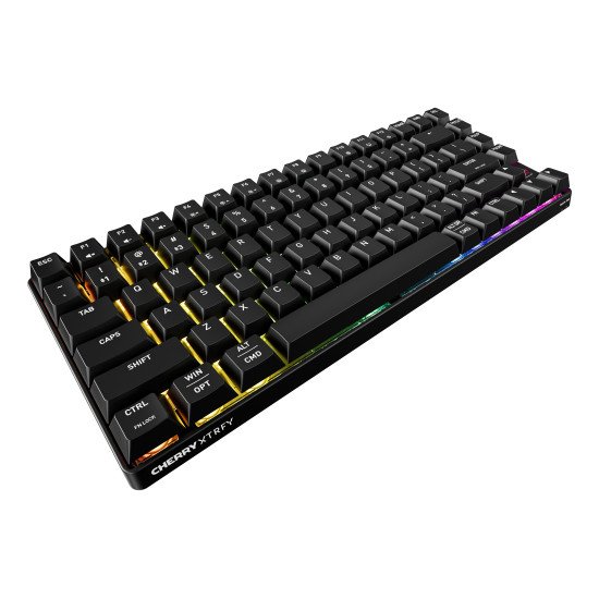CHERRY XTRFY K33 Compact Wireless clavier Gaming USB + RF Wireless + Bluetooth QWERTY Anglais américain Noir