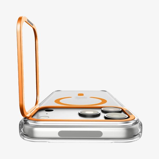 Spigen Ultra Hybrid Optik S (Mag Fit) coque de protection pour téléphones portables 17,5 cm (6.9") Housse Transparent, Orange