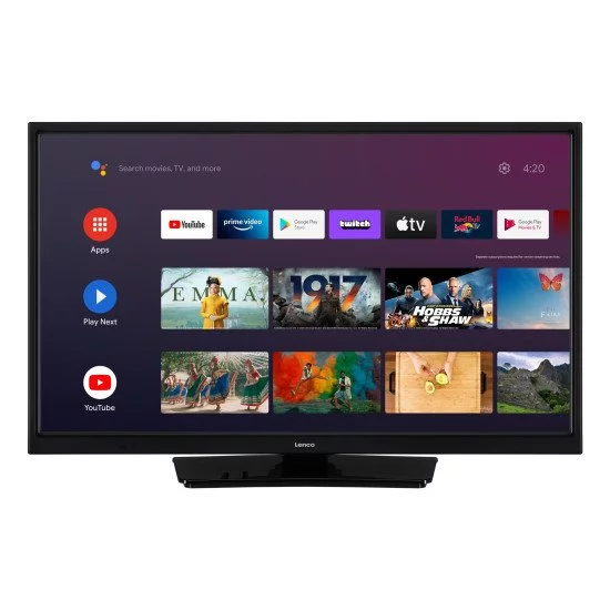 Lenco LED-2463BK (V2) 61 cm (24") HD Smart TV Wifi Noir 300 cd/m² Lenco LED-2463BK (V2) 61 cm (24") HD Smart TV Wifi Noir 300 cd/m²