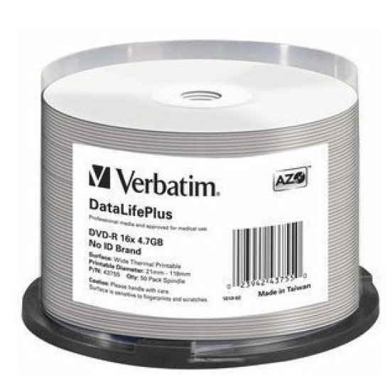 Verbatim DataLifePlus 4,7 Go DVD-R 50 pièce(s)