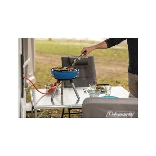 Campingaz Party Grill 400 Caravan Dessus de table propane/butane Noir, Bleu, Acier satin 2000 W Campingaz Party Grill 400 Caravan Dessus de table propane/butane Noir, Bleu, Acier satin 2000 W