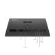 Lenovo ThinkVision P24Q-40 écran PC 60,5 cm (23.8") 2560 x 1440 pixels Quad HD LCD Noir