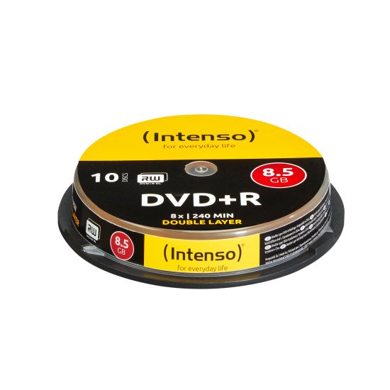 Intenso DVD+R 8.5GB, DL, 8x 8,5 Go DVD+R DL 10 pièce(s)