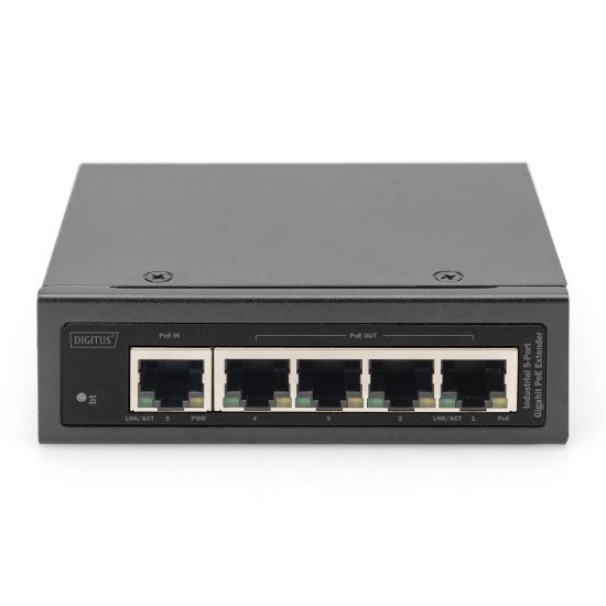 Digitus Extenseur PoE industriel Gigabit 5 ports