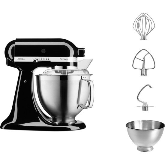 KitchenAid Artisan 5KSM185PS robot de cuisine 300 W 4,8 L Noir KitchenAid Artisan 5KSM185PS robot de cuisine 300 W 4,8 L Noir