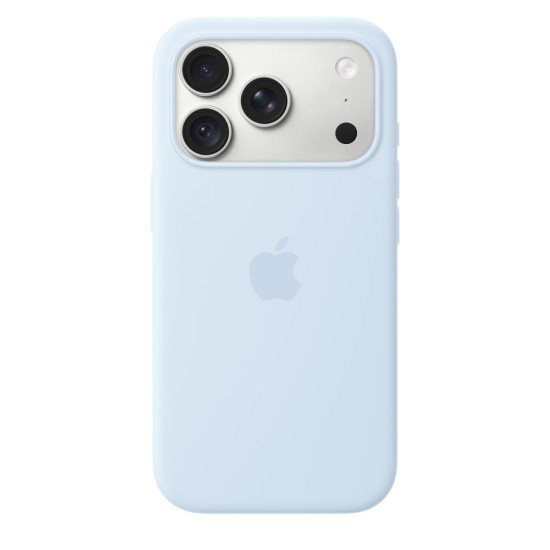 Apple Coque en silicone avec MagSafe pour iPhone 18 Pro - Bleu lumineux