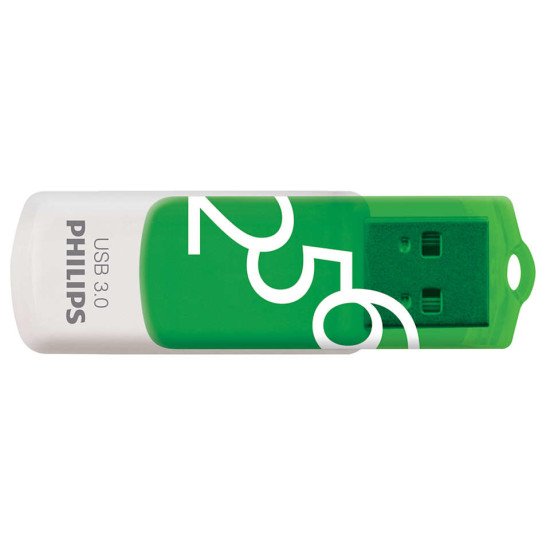 Philips FM25FD00B/00 lecteur USB flash 256 Go USB Type-A 3.2 Gen 1 (3.1 Gen 1) Vert, Blanc