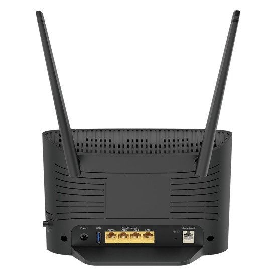 D-Link DSL-3788 routeur sans fil Bi-bande (2,4 GHz / 5 GHz) Gigabit Ethernet Noir