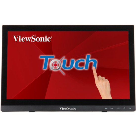 Viewsonic TD1630-3 écran PC 39,6 cm (15.6") 1366 x 768 pixels HD LCD Écran tactile Multi-utilisateur Noir