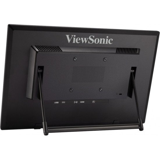 Viewsonic TD1630-3 écran PC 39,6 cm (15.6") 1366 x 768 pixels HD LCD Écran tactile Multi-utilisateur Noir