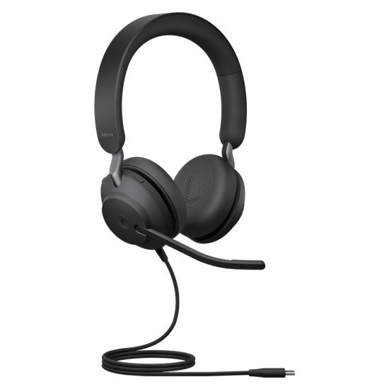 Jabra Evolve2 40, MS Stereo Casque Arceau Noir