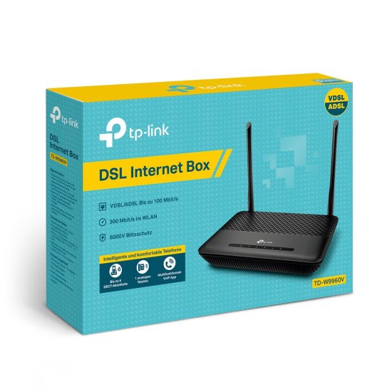 TP-Link TD-W9960V routeur sans fil Gigabit Ethernet Monobande (2,4 GHz) 4G Noir