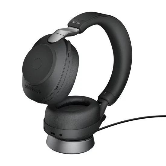Jabra Evolve2 85, UC Stereo Casque Arceau Noir Jabra Evolve2 85, UC Stereo Casque Arceau Noir