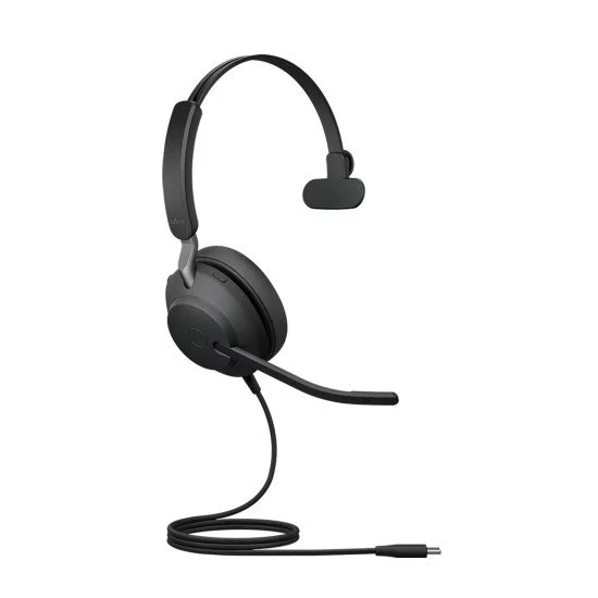 Jabra Evolve2 40 Casque Avec fil Arceau Bureau/Centre d'appels USB Type-C Noir Jabra Evolve2 40 Casque Avec fil Arceau Bureau/Centre d'appels USB Type-C Noir