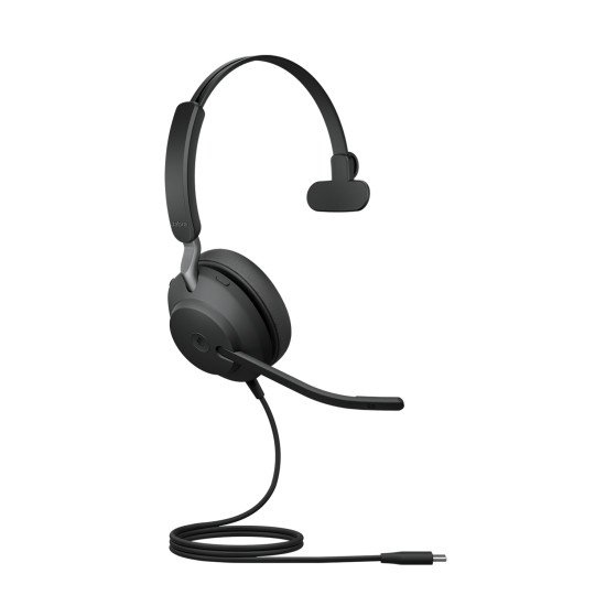 Jabra Evolve2 40 SE Casque Avec fil Arceau Appels/Musique USB Type-C / USB Type-A Noir
