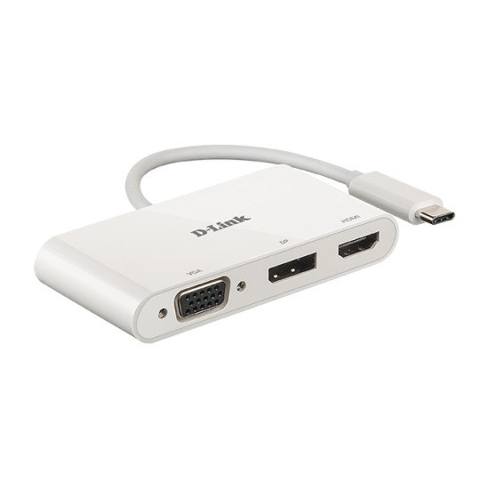 D-Link DUB-V310 station d'accueil Avec fil USB 3.2 Gen 1 (3.1 Gen 1) Type-C Blanc