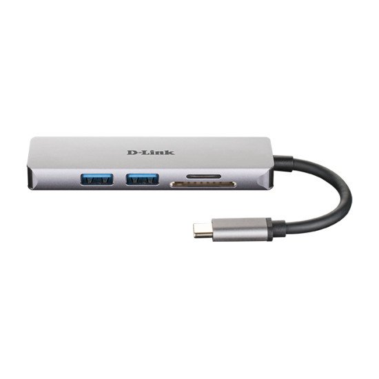 D-Link DUB-M530 station d'accueil Avec fil USB 3.0 (3.1 Gen 1) Type-C Aluminium, Noir