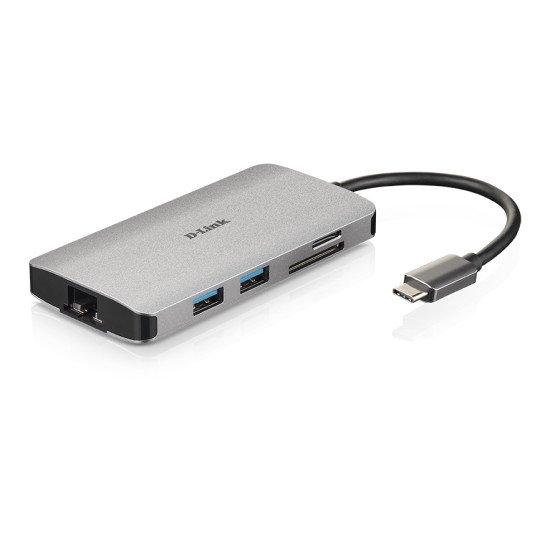 D-Link DUB-M810 station d'accueil Avec fil Thunderbolt 3 Argent