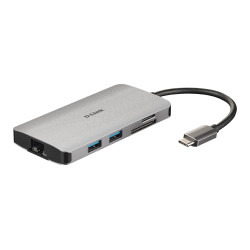 D-Link DUB-M810 station d'accueil Avec fil Thunderbolt 3 Argent
