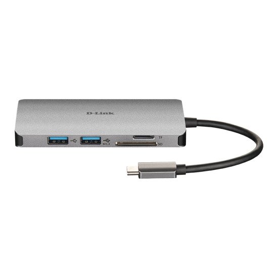 D-Link DUB-M610 station d'accueil Avec fil USB 3.0 (3.1 Gen 1) Type-C Aluminium, Noir