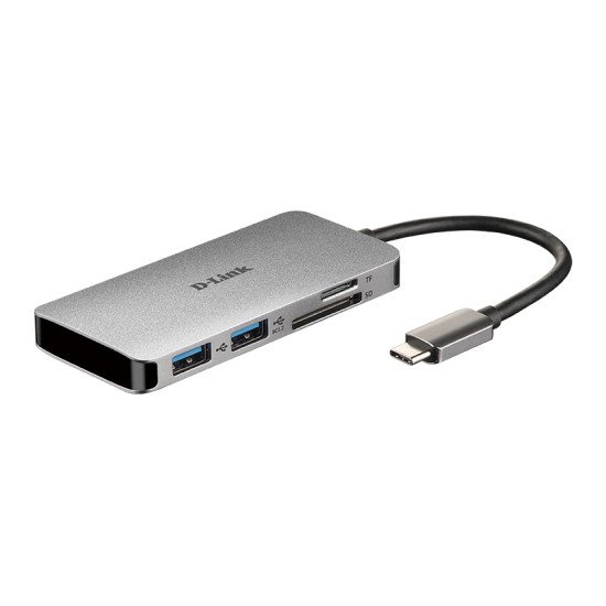 D-Link DUB-M610 station d'accueil Avec fil USB 3.0 (3.1 Gen 1) Type-C Aluminium, Noir